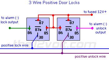 5 pole relay wiring diagram door lock 